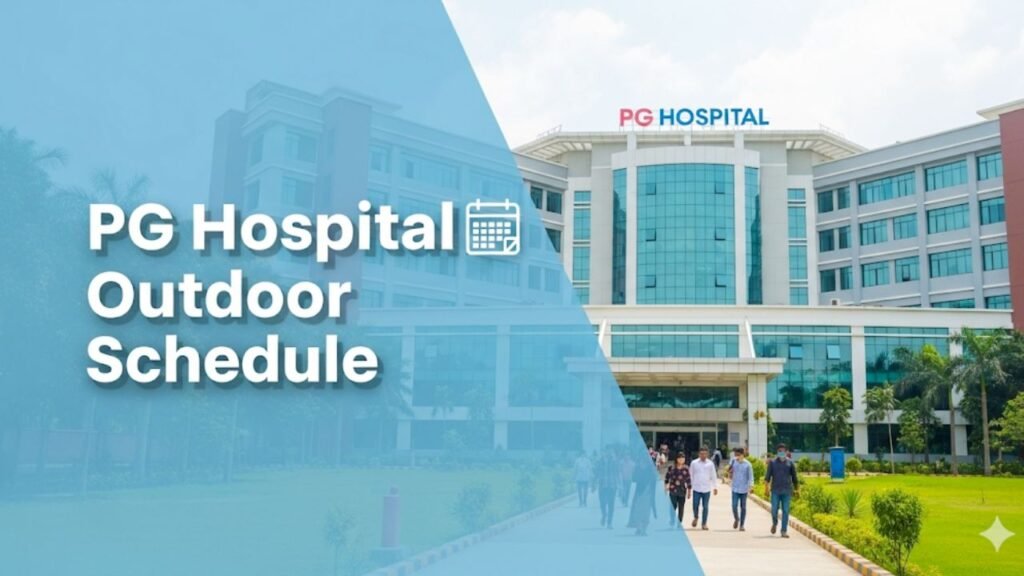 পিজি হাসপাতালের কোথায় কোন ডিপার্টমেন্ট আছে এবং কোন রুমে কোন ডাক্তার বসেন